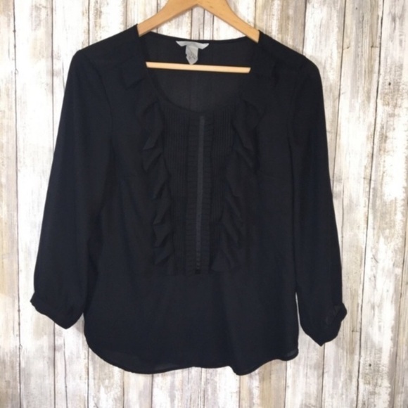 H&M Tops - H&M Black Sheer Blouse